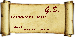 Goldemberg Dolli névjegykártya